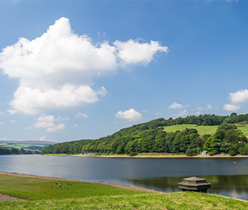 Damflask reservoir in Sheffield