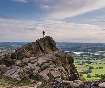 The surrounding beauty of the Peak District near Sheffield