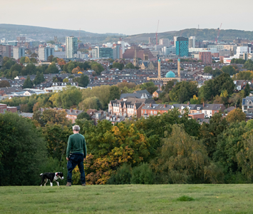 The bustling city of Sheffield