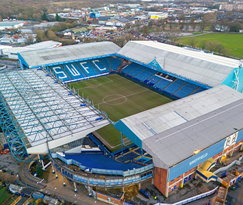 Sheffield Wednesday Football ground, a popular place for family fun amongst residents of Bircotes in Sheffield