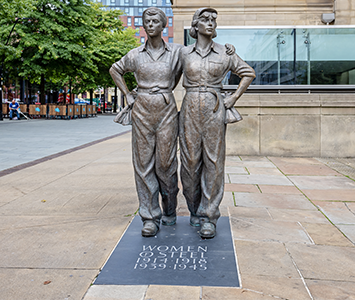 Women of Steel - a statue dedicated to the strength of women from Sheffield, South Yorkshire